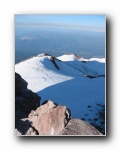 Shasta 17 - View from summit, misery hill in background